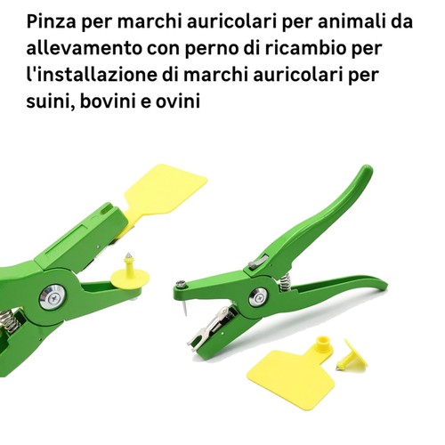 Pinza per marchiare bovini - , e